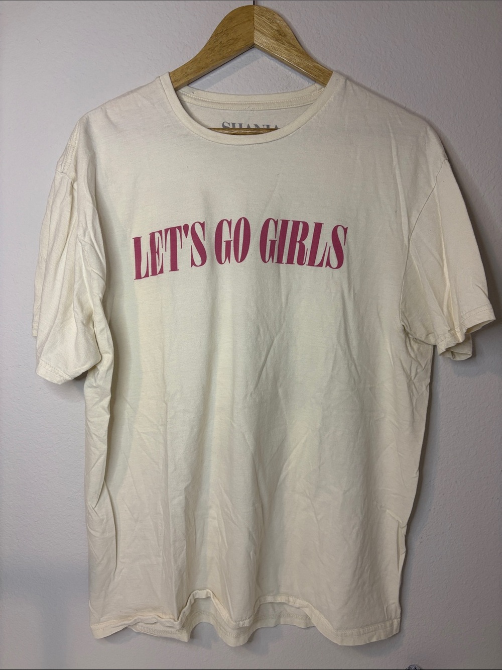 LET'S GO GIRLS oversized Shania Twain Graphic Tee